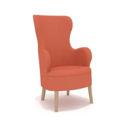 Fauteuil Barcelones haut - tissu enduit - structure hêtre massif - assise amovible