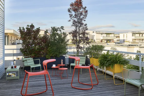 Fauteuil bas Luxembourg - acier
