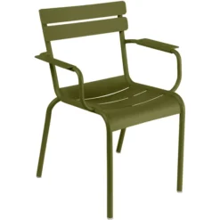 Fauteuil bridge Luxembourg acier lot de 2