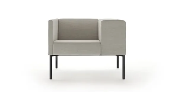Fauteuil Brix - tissu - avec accoudoir large