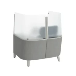 Fauteuil Brody - tissu - écran acrylique
