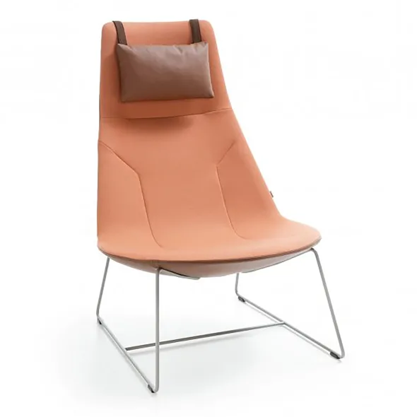 Fauteuil Chic Lounge - tissu - avec appui-tête