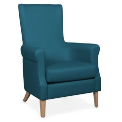 Fauteuil Clark - tissu enduit - structure hêtre massif - assise amovible
