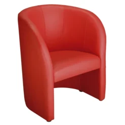 Fauteuil Club Dream - textile enduit rouge