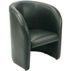 Fauteuil Club Dream - textile enduit noir