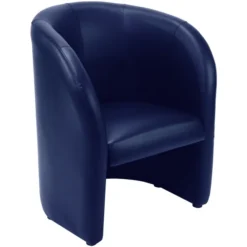 Fauteuil Club Dream - textile enduit bleu