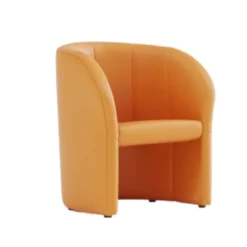 Fauteuil Club Dream - textile enduit orange
