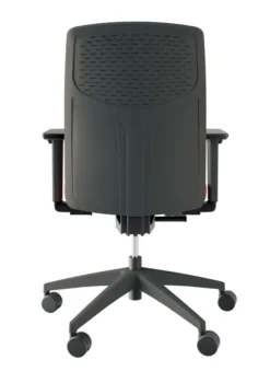 Fauteuil de bureau Akila - assise tissu B - dossier résille noir -