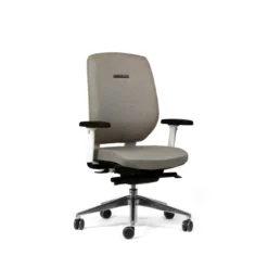 Fauteuil de bureau Artech - tissu - piétement aluminium poli