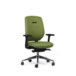 Fauteuil de bureau Artech - tissu - piétement aluminium poli