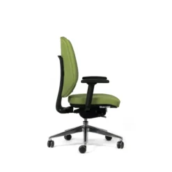 Fauteuil de bureau Artech - tissu - piétement aluminium poli