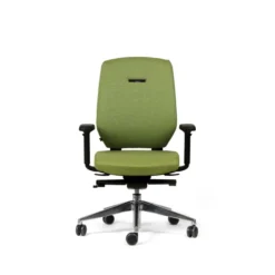 Fauteuil de bureau Artech - tissu - piétement aluminium poli