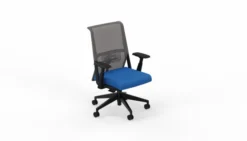 Fauteuil de bureau Comforto 59 - assise tissu - dossier résille