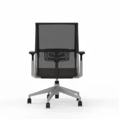 Fauteuil de bureau Comforto 59 - assise cuir - dossier résille