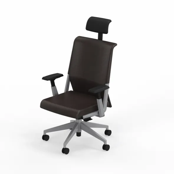 Fauteuil de bureau Comforto 59 - cuir - appui-tête