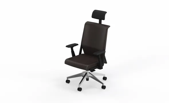 Fauteuil de bureau Comforto 59 - cuir - appui-tête