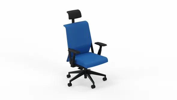 Fauteuil de bureau Comforto 59 - tissu - appui-tête