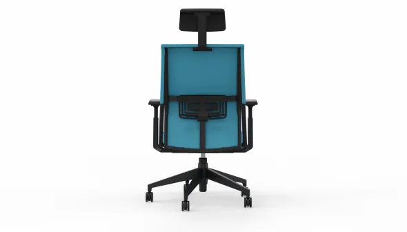 Fauteuil de bureau Comforto 59 - tissu - appui-tête