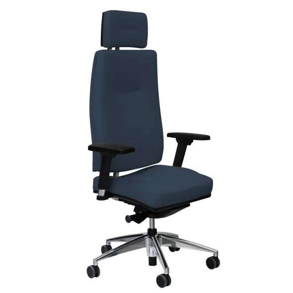 Fauteuil de bureau Edgar - cuir - avec appui-tête