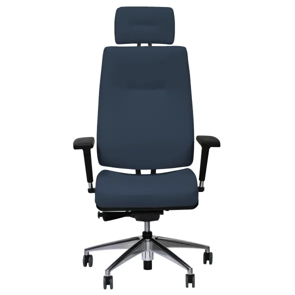 Fauteuil de bureau Edgar - cuir - avec appui-tête