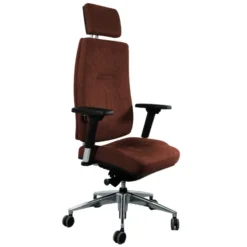 Fauteuil de bureau Edgar - microfibre - avec appui-tête