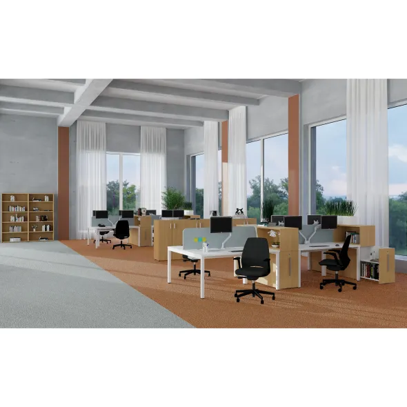 Fauteuil de bureau Eliott - tissu noir
