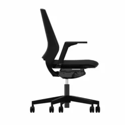 Fauteuil de bureau Eliott - tissu noir