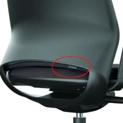 Fauteuil de bureau Eliott - tissu noir