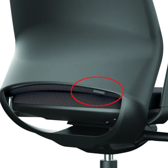 Fauteuil de bureau Eliott - tissu noir