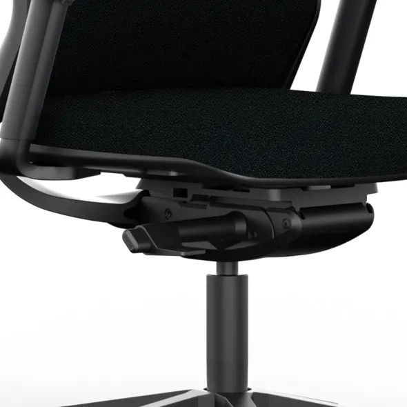 Fauteuil de bureau Eliott - tissu noir