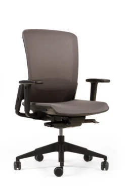 Fauteuil de bureau F6 - assise et dossier résille Rythm - piétement noir