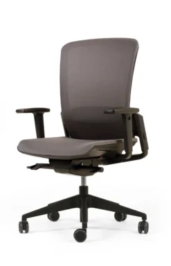 Fauteuil de bureau F6 - assise et dossier résille Rythm - piétement noir