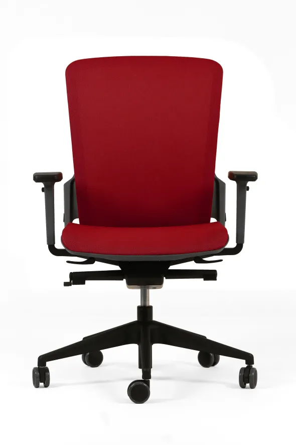 Fauteuil de bureau F6 - assise et dossier résille Rythm - piétement époxy
