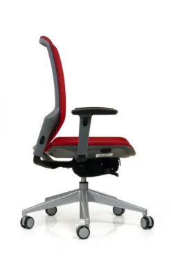 Fauteuil de bureau F6 - assise et dossier résille Rythm - piétement époxy