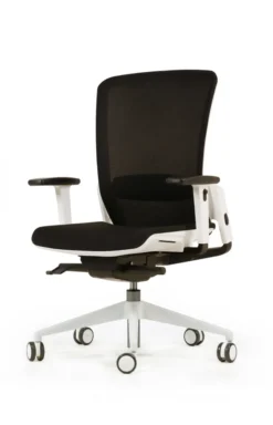 Fauteuil de bureau F6 - assise et dossier résille Rythm - piétement époxy