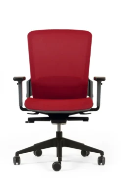 Fauteuil de bureau F6 - assise et dossier résille Rythm - piétement époxy