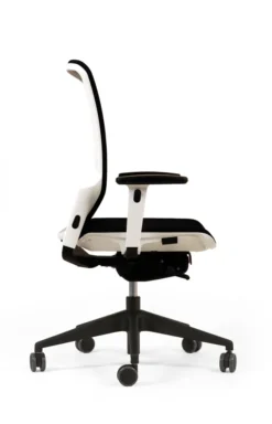 Fauteuil de bureau F6 - assise et dossier résille Rythm - piétement époxy