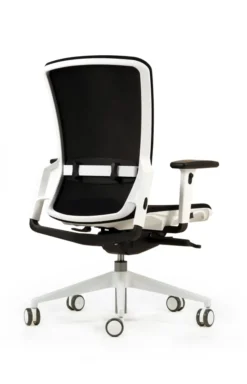 Fauteuil de bureau F6 - assise et dossier résille Rythm - piétement époxy