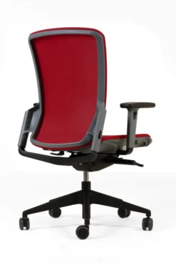 Fauteuil de bureau F6 - assise et dossier résille Rythm - piétement époxy