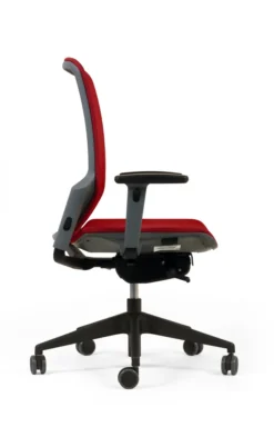 Fauteuil de bureau F6 - assise et dossier résille Rythm - piétement époxy