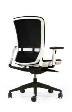 Fauteuil de bureau F6 - assise et dossier résille Rythm - piétement époxy