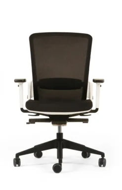 Fauteuil de bureau F6 - assise et dossier résille Rythm - piétement époxy