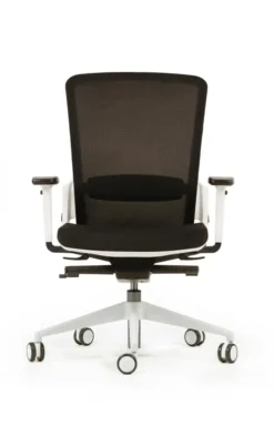 Fauteuil de bureau F6 - assise et dossier résille Rythm - piétement époxy