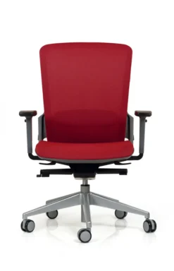 Fauteuil de bureau F6 - assise et dossier résille Rythm - piétement époxy
