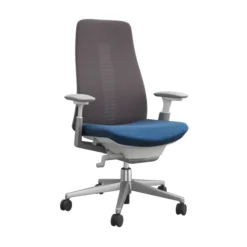 Fauteuil de bureau Fern - assise tissu dossier résille