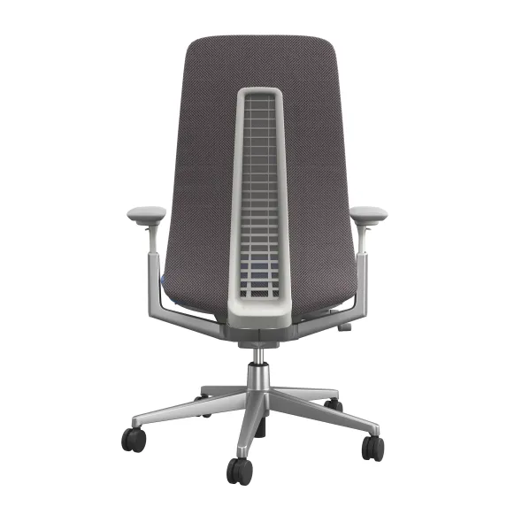Fauteuil de bureau Fern - assise tissu dossier résille