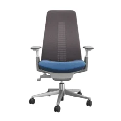 Fauteuil de bureau Fern - assise tissu dossier résille