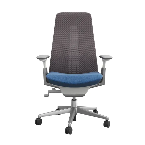 Fauteuil de bureau Fern - assise tissu dossier résille