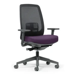 Fauteuil de bureau Flash C II - assise tissu - dossier résille