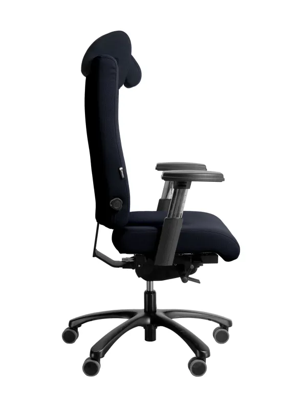 Fauteuil de bureau Haka - avec têtière - tissu - pour personne de grande taille